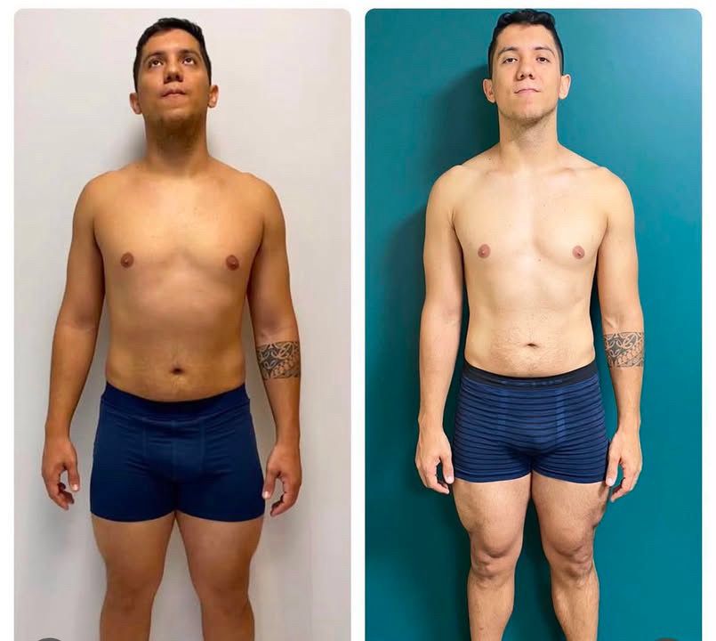 Transformação de aluno antes e depois